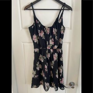 Black floral dress